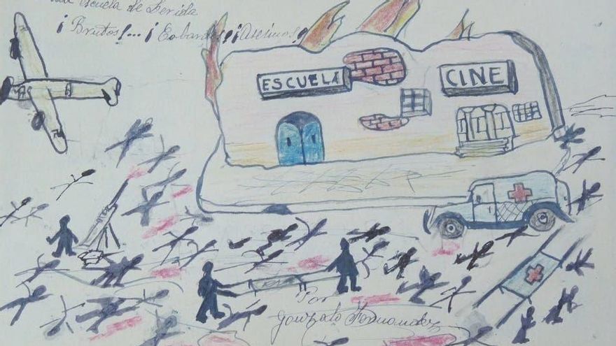 Dibujo de Gonzalo Fernández. Cortesía del coleccionista Ramón Soley Ceto., Author provided