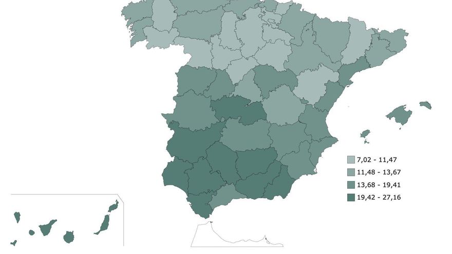 Santa Cruz de Tenerife, la sexta provincia española con mayor tasa de desempleo