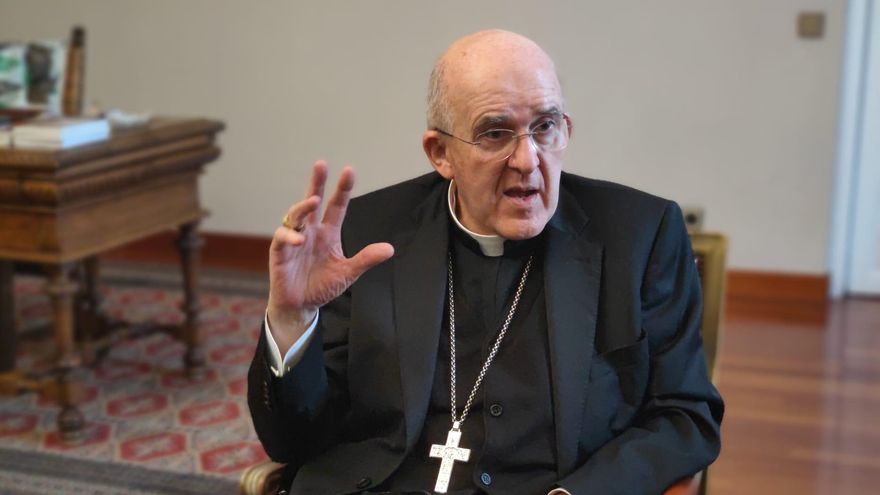 Carlos Osoro, durante la entrevista con Religión Digital