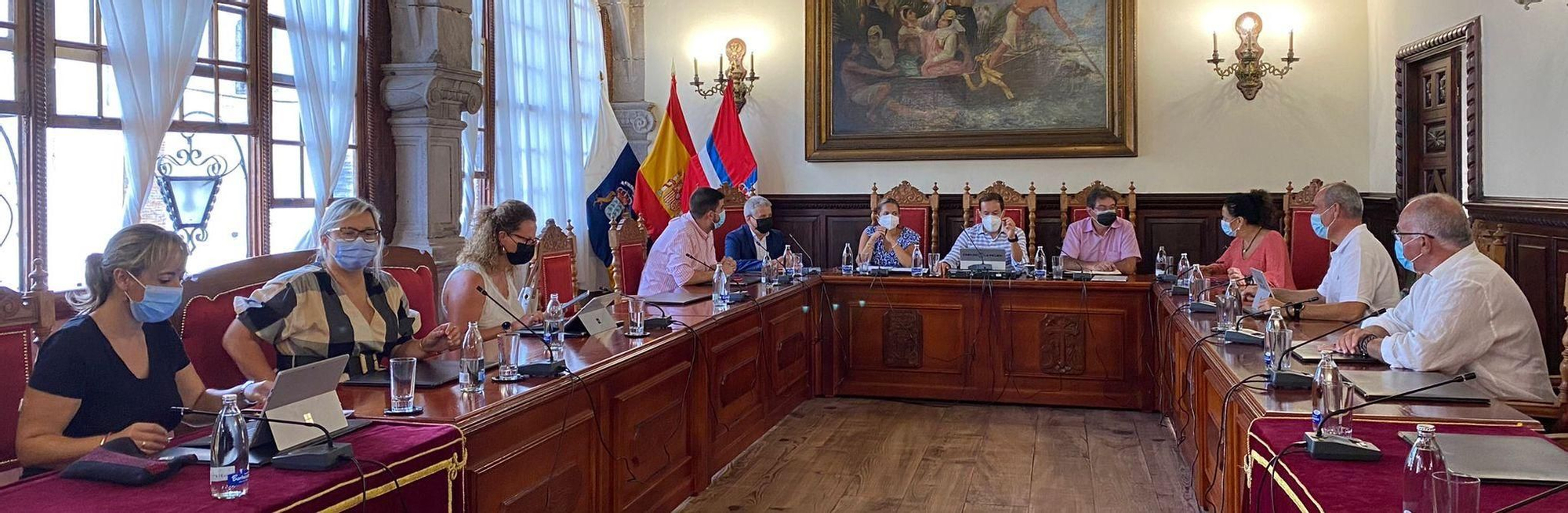 Consejo de Gobierno en el Ayuntamiento de Santa Cruz de La Palma.