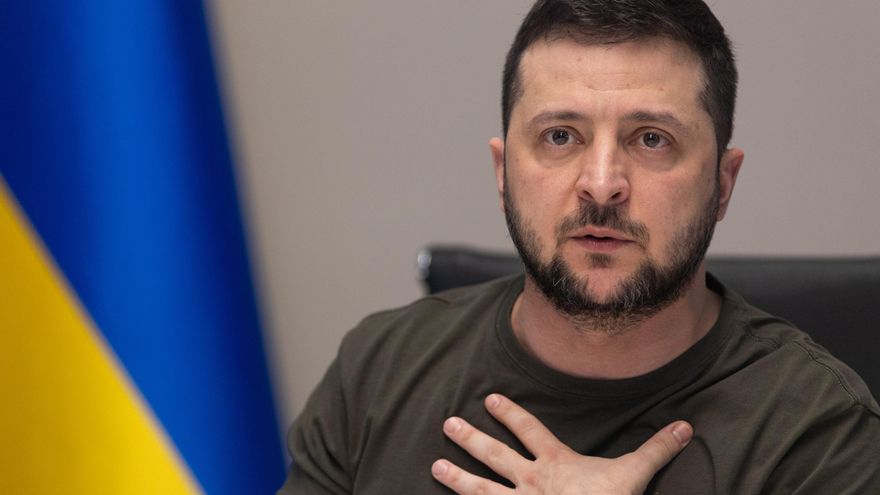 Kyiv (Ukraine), 27/03/2022.- A handout photo made available by the Ukrainian Presidential Press Service shows Ukrainian President Volodymyr Zelensky EFE/EPA/UKRAINIAN PRESIDENTIAL PRESS SERVICE HANDOUT