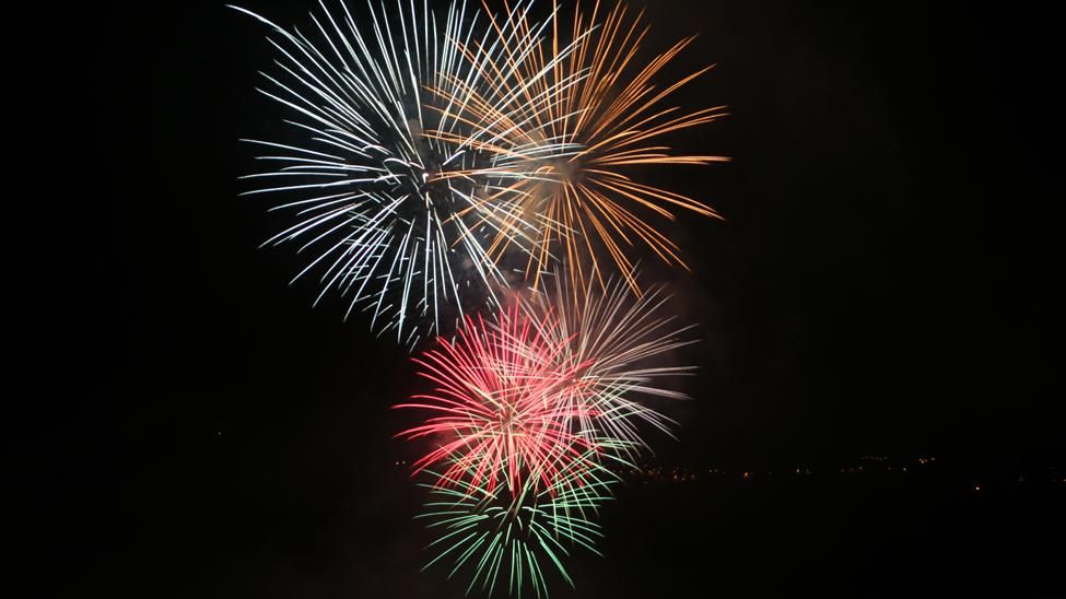 Fuegos de la localidad de San Lorenzo, en Las Palmas de Gran Canaria (Foto: Alejandro Ramos).