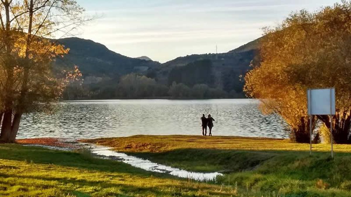 El lago de Carucedo, en León.