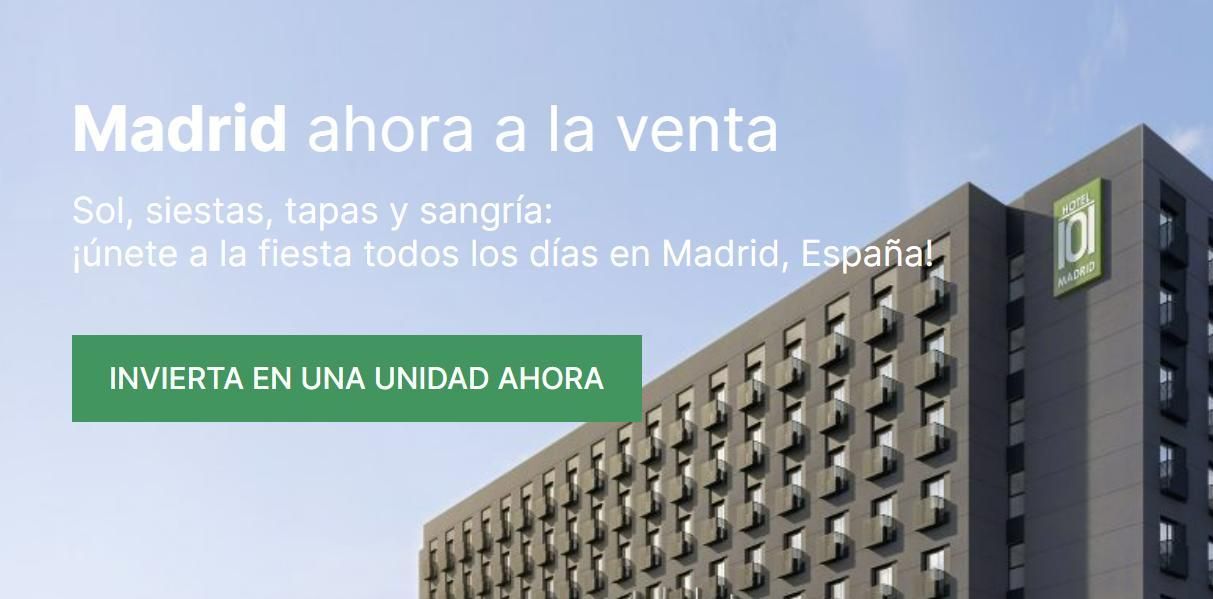 Detalle de la página web de Hotel 101 que comercializa sus habitaciones