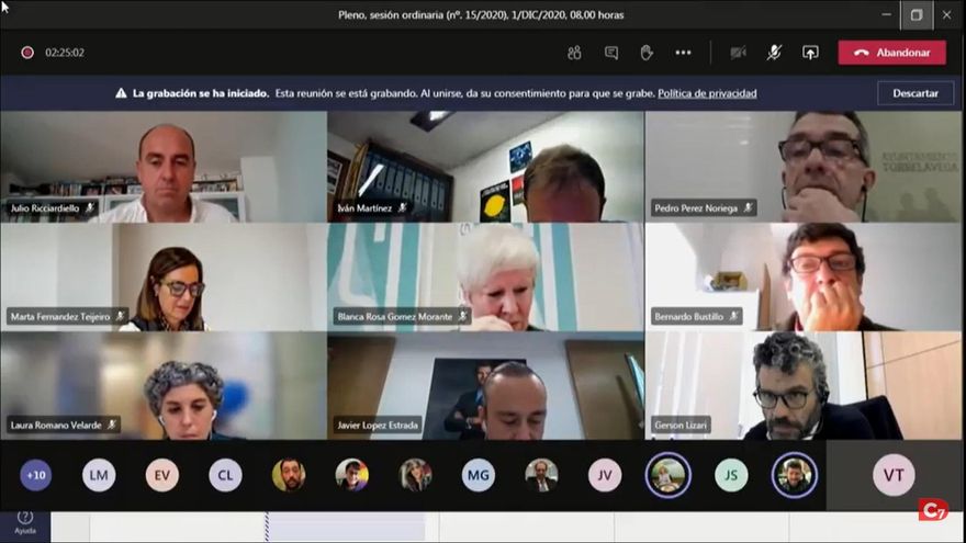 Pleno telemático de Torrelavega