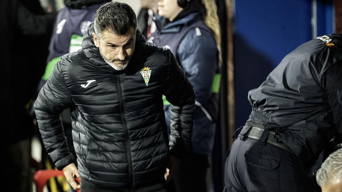 Iván Ania, durante el  SD Huesca - Córdoba CF