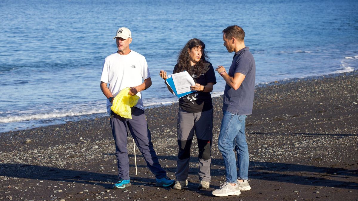 El proyecto europeo Circularocean  desarrolla  un muestreo de basuras marinas en la playa de Tazacorte para “favorecer  la conservación” de la costa
