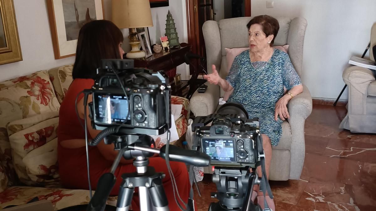 El testimonio de la única hija viva de Juan Rejano, en el rodaje del documental que recupera la figura del poeta del 27