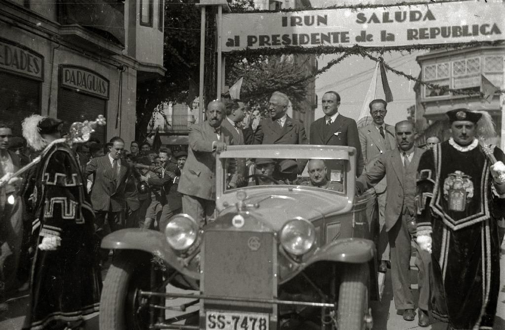 Niceto Alcalá Zamora, en Irún