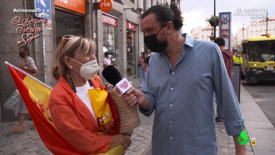 Una mujer llora en 'El Intermedio' al pedir a Pedro Sánchez que dimita: "España me duele"