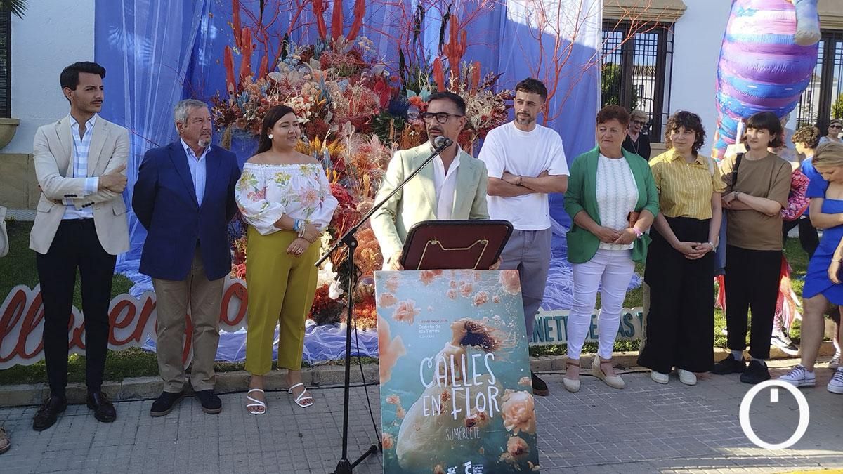 El mundo marino emerge en las Calles en Flor de Cañete