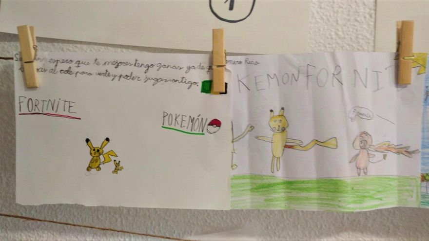 Cartas y dibujos de ánimo enviados a Serafín por sus compañeros