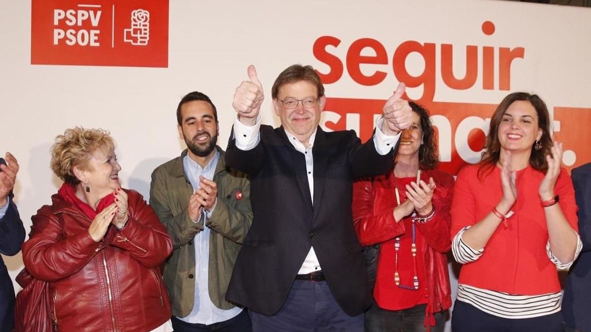 Puig celebra la victoria por primera vez en 30 años y dice que la Comunitat "vuelve a ser senyera del cambio"