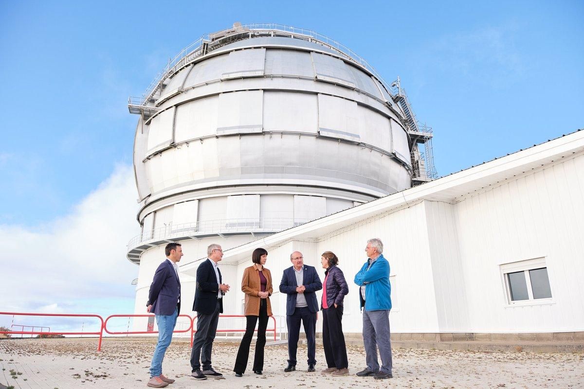 La ministra Diana Morant visitó el Observatorio del Roque de Los Muchachos.
