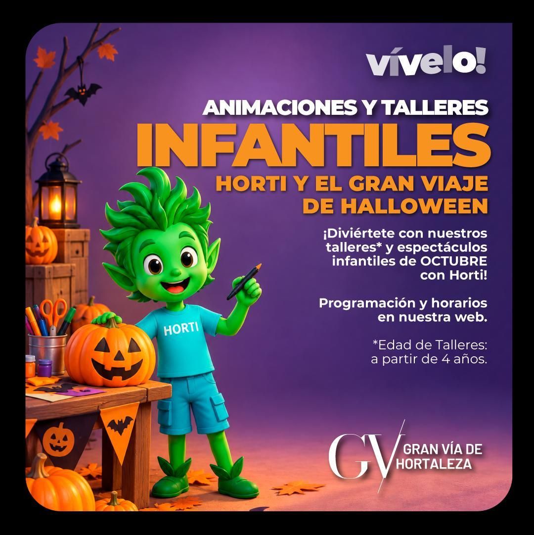 Animaciones y talleres infantiles por Halloween