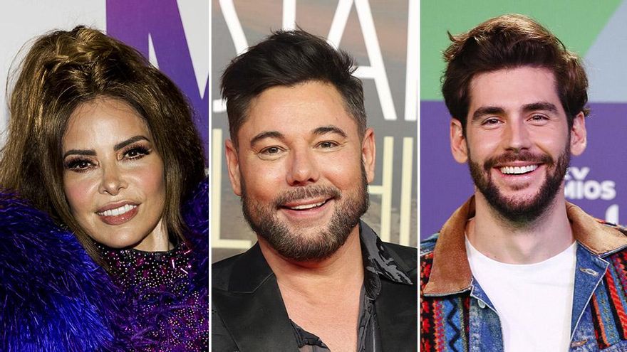 Gloria Trevi, Miguel Poveda y Álvaro Soler