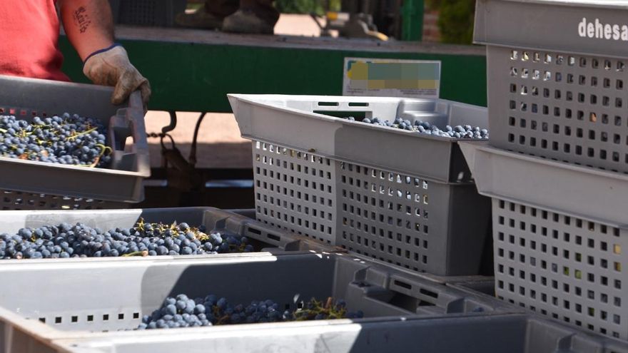 Trabajos en el exterior de una bodega