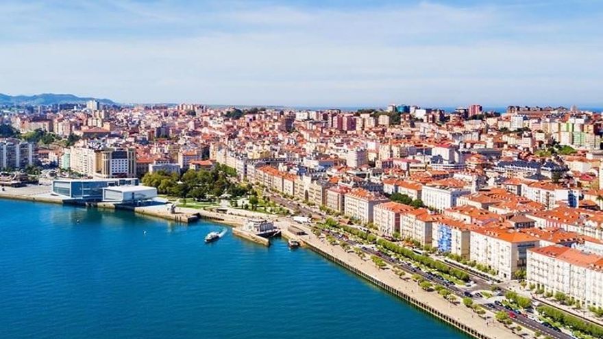 Vista panorámica de Santander.