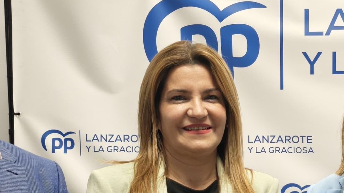 María Jesús Tovar, en un acto del PP de Lanzarote.