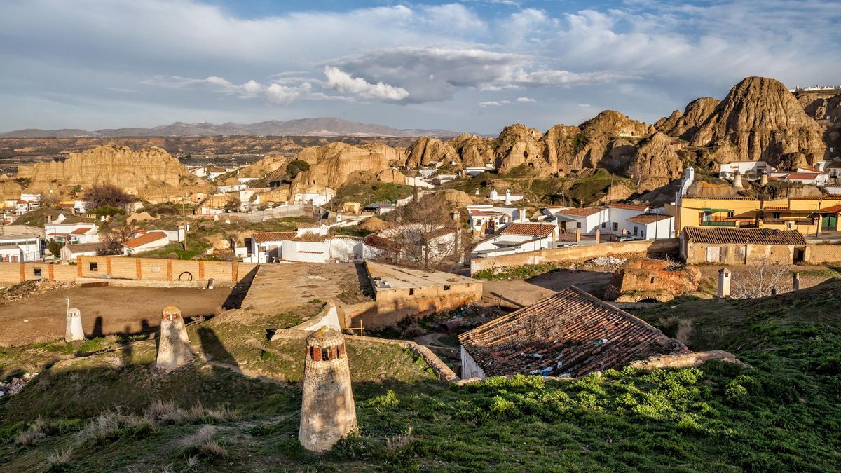 El barrio de las Cuevas de Guadix (Granada).