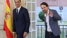 Pedro Sánchez y Pablo Iglesias firman un acuerdo para los presupuestos.
