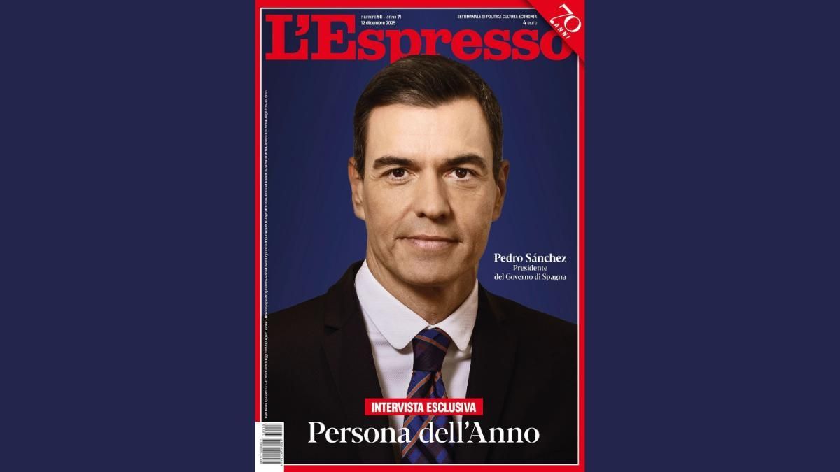 La revista italiana 'L'Espresso' nombra a Pedro Sánchez persona del año: "Un líder capaz, referente de otra política"