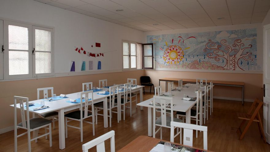 Comedor de la asociación Gull Lasègue. (ALEJANDRO RAMOS)