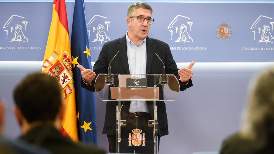 El portavoz del PSOE en el Congreso, Patxi López
