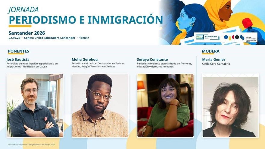 Santander acoge una jornada sobre periodismo e inmigración con José Bautista, Moha Gerehou y Soraya Constante