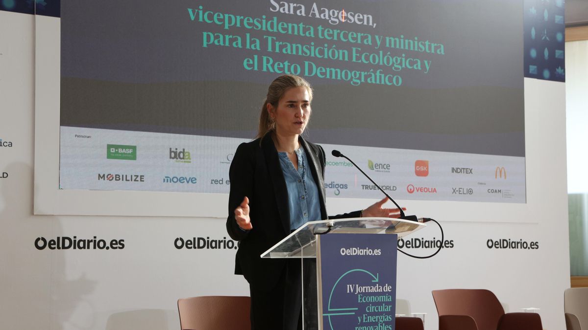 Sara Aagesen, third vice president and minister for the Ecological Transition and the Demographic Challenge