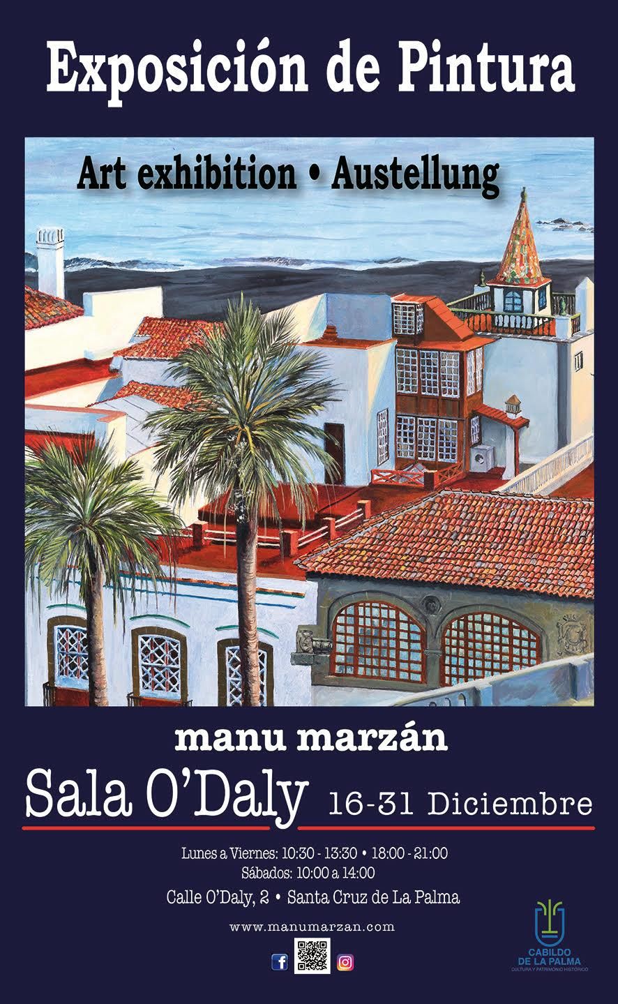 Cartel de la exposición de Manu Marzán.