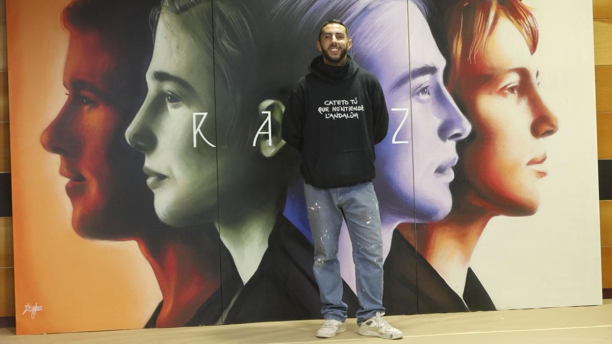 El artista urbano Sake In realizó un mural graffiti