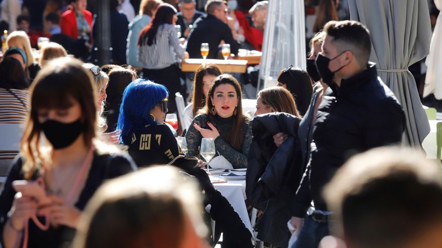 Aspecto de la Plaza de las flores de Murcia capital. EFE/Juan Carlos Caval/Archivo
