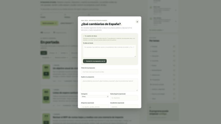 ¿Y si los ciudadanos escribieran los programas electorales en lugar de los partidos?