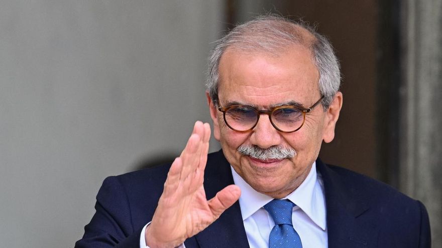 El primer ministro del Líbano, Nawaf Salam, en una imagen de archivo durante una visita a París.