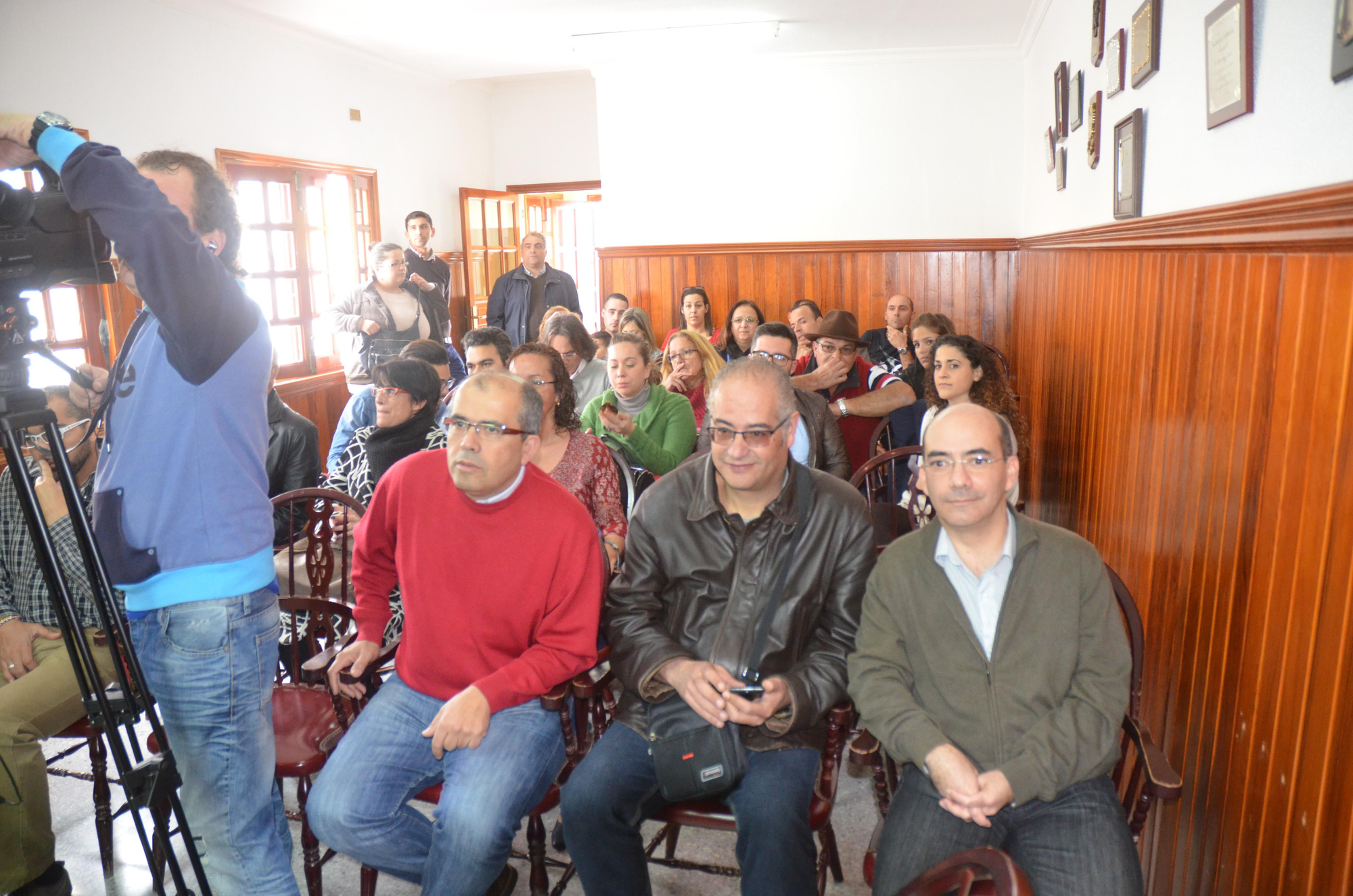 Visita de Juan Luis Gordo a La Aldea.