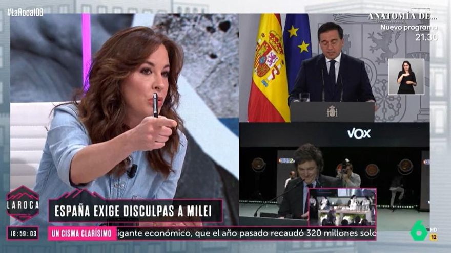 Mamen Mendizábal, sobre el acto de Vox con Milei: "Le han utilizado de ponente de la ultraderecha eurovisiva"