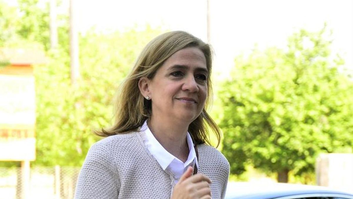 La infanta Cristina en una de sus llegadas a la vista oral