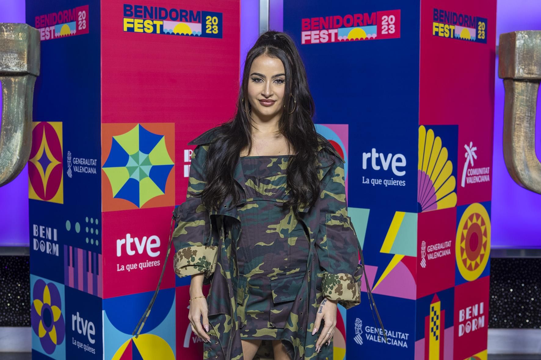 Fusa Nocta en la alfombra naranja del Benidorm Fest 2023