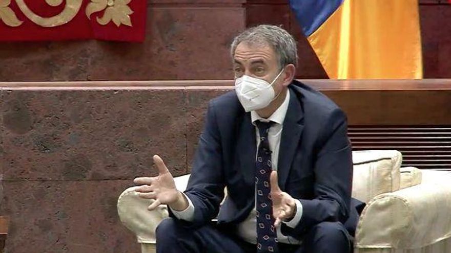 Zapatero durante su intervención en el #ForoParlamento