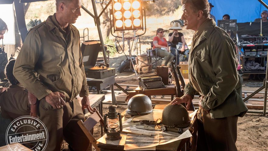 Justin Hartley y Sylvester Stallone en 'This is us'