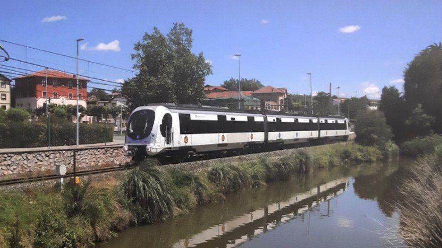 Un tren en Euskadi en 1982