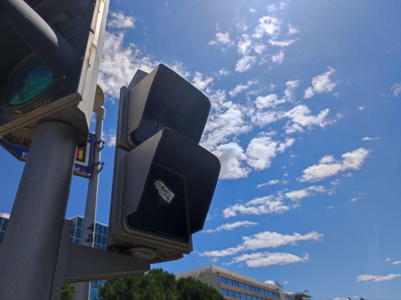 Semáforos apagados en Madrid durante el apagón