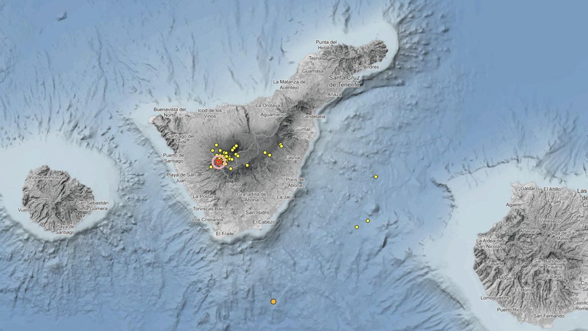 Registrados 79 terremotos de baja magnitud en Tenerife