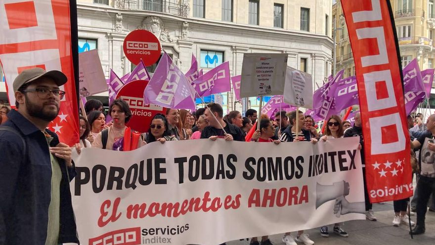 La plantilla de Inditex protesta para mejorar sus condiciones laborales: "Marta Ortega afloja la cartera"