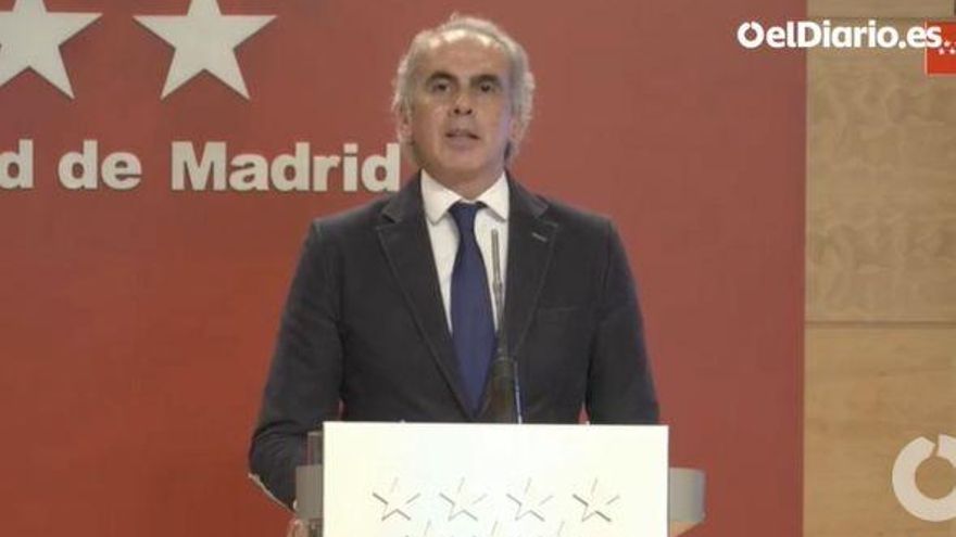 El consejero de Sanidad de Madrid, Enrique Ruiz Escudero