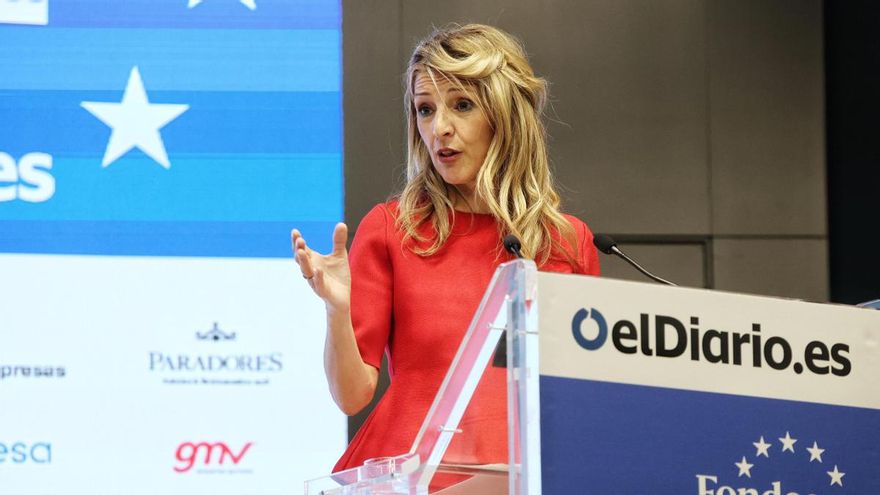 Yolanda Díaz no comprende que Altri aspire a fondos europeos: "Destruirá centenares de miles de empleos"