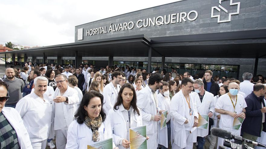 La Xunta cifra en el 14% el seguimiento de la huelga de médicos en protesta por el deterioro de la sanidad en Galicia