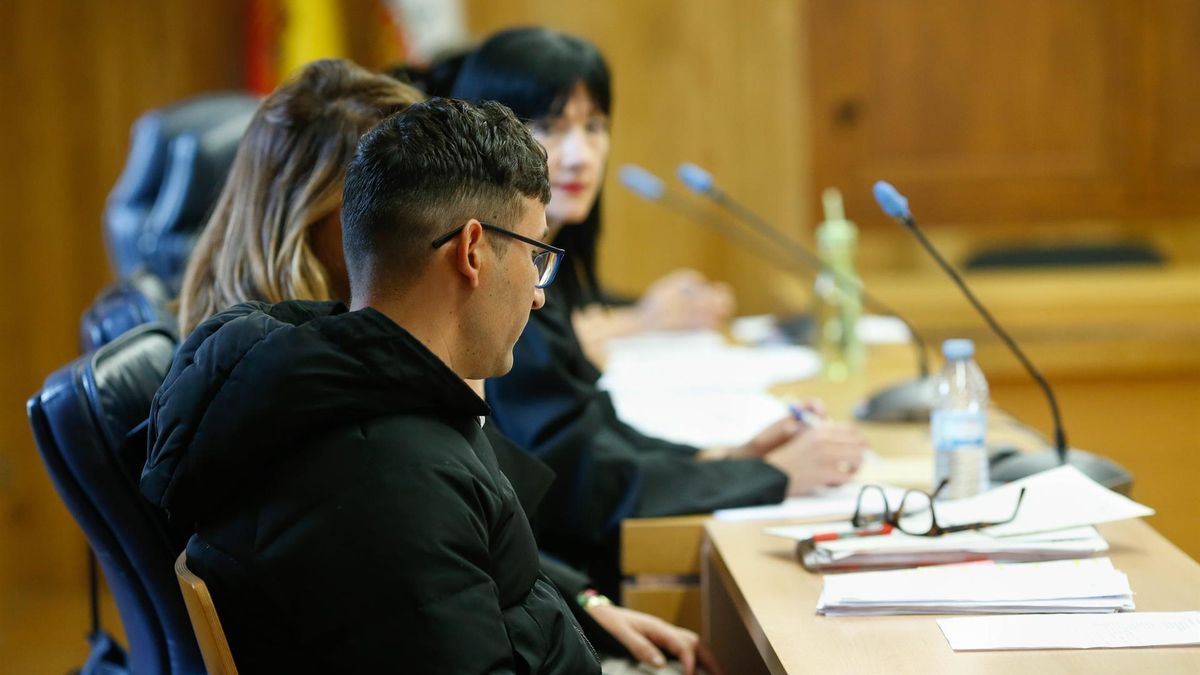 El condenado por el asesinato de Cristina Cabo durante el juicio.