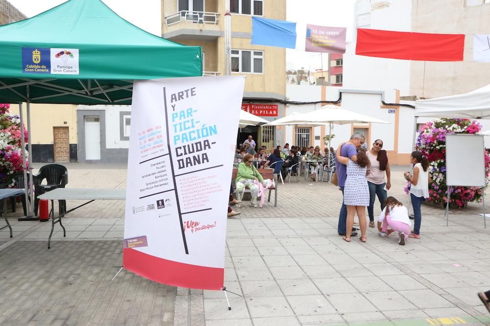 Arte y participación en la Plaza del Pilar. (Alejandro Ramos).